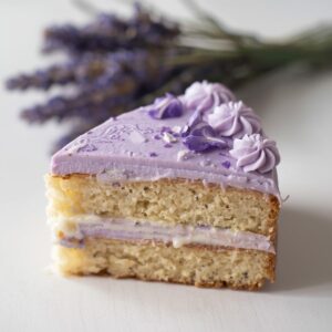Lavender Cake Slice